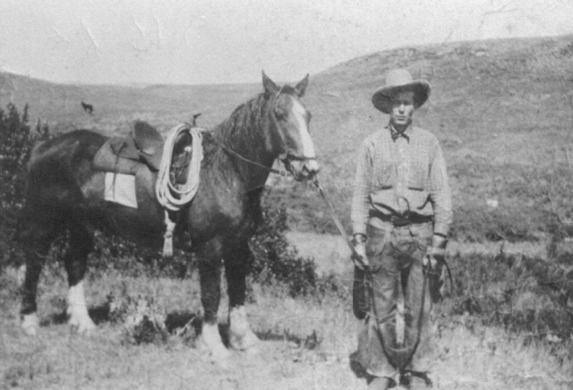 Allie with horse Festus